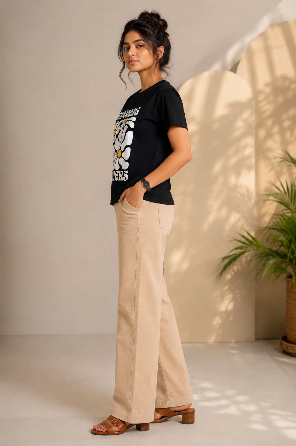 Blooming Flowers Graphic Tee — Women's