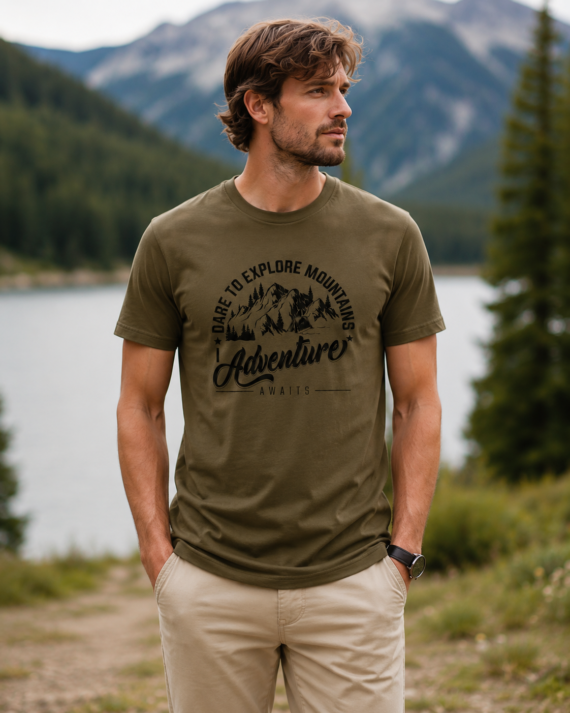 Adventure Awaits Graphic Tee — Men's