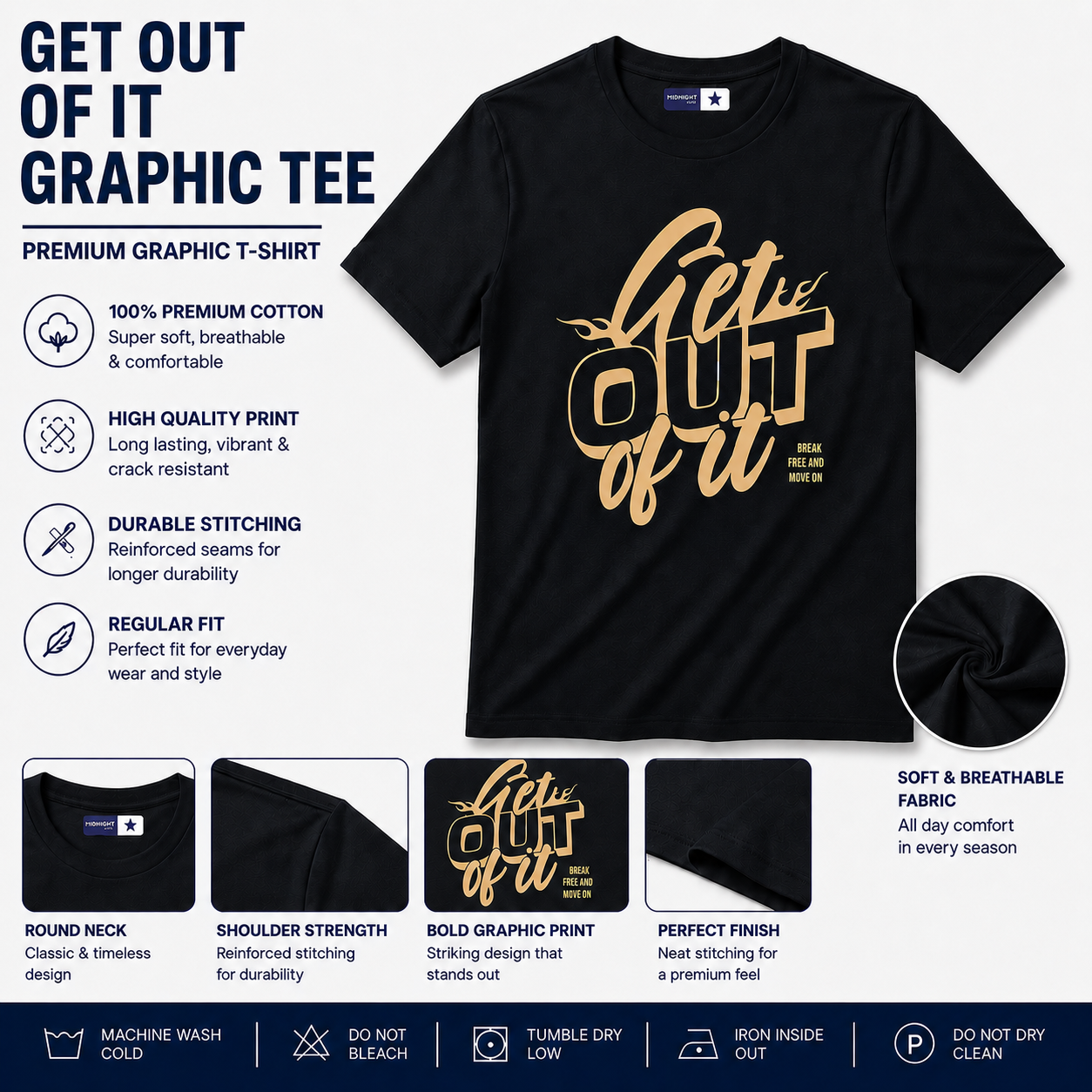 Get Out of It Graphic Tee — Men's