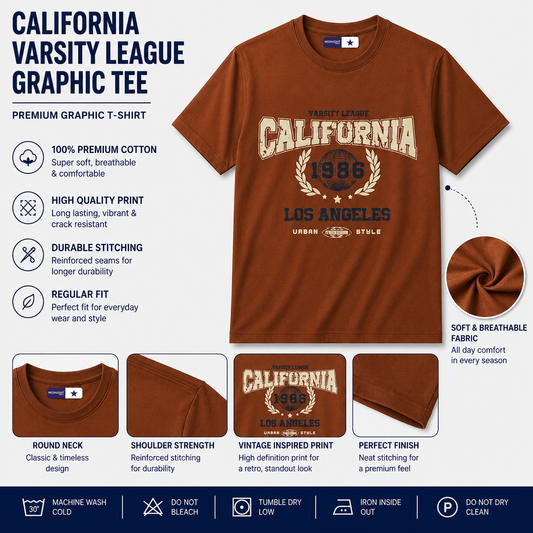 California 1986 Graphic Tee — Men's