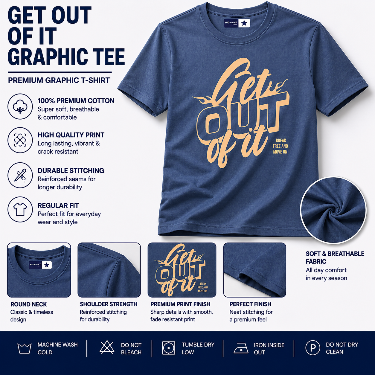 Get Out of It Graphic Tee — Men's