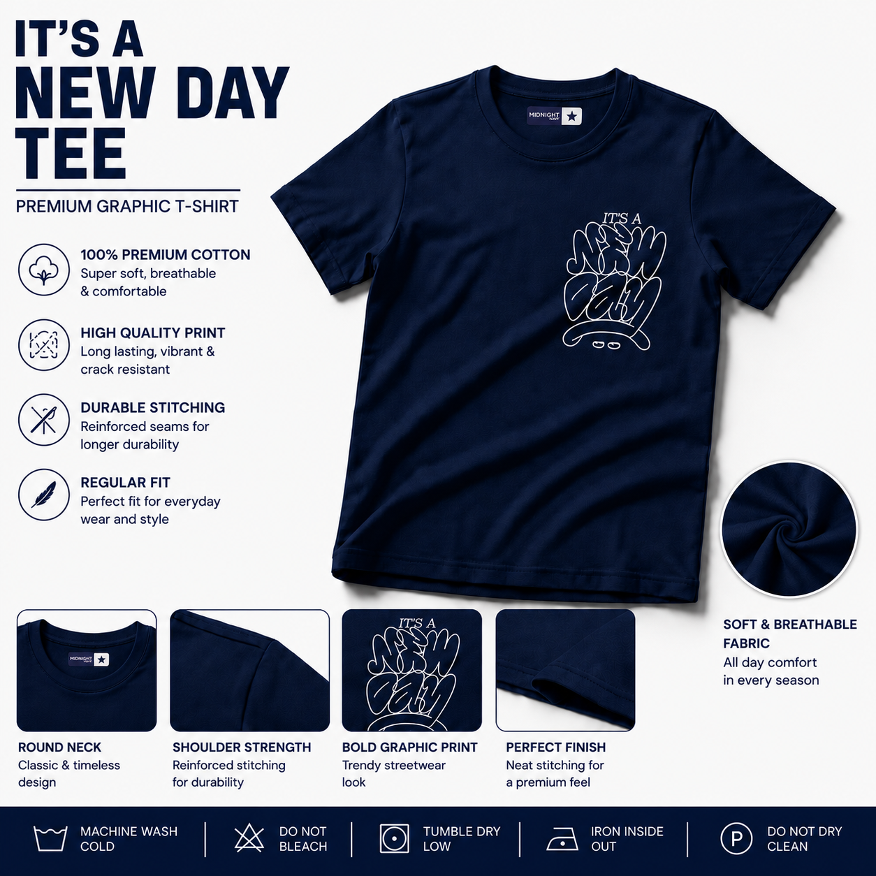 It's A New Day Graphic Tee — Men's
