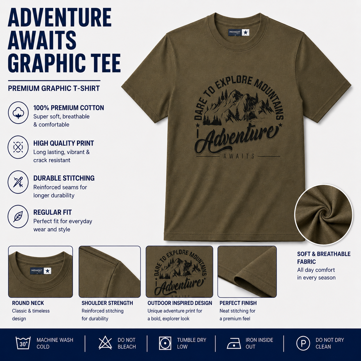 Adventure Awaits Graphic Tee — Men's