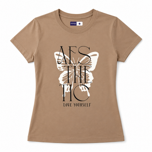 Aesthetic Butterfly Graphic Tee — Women's