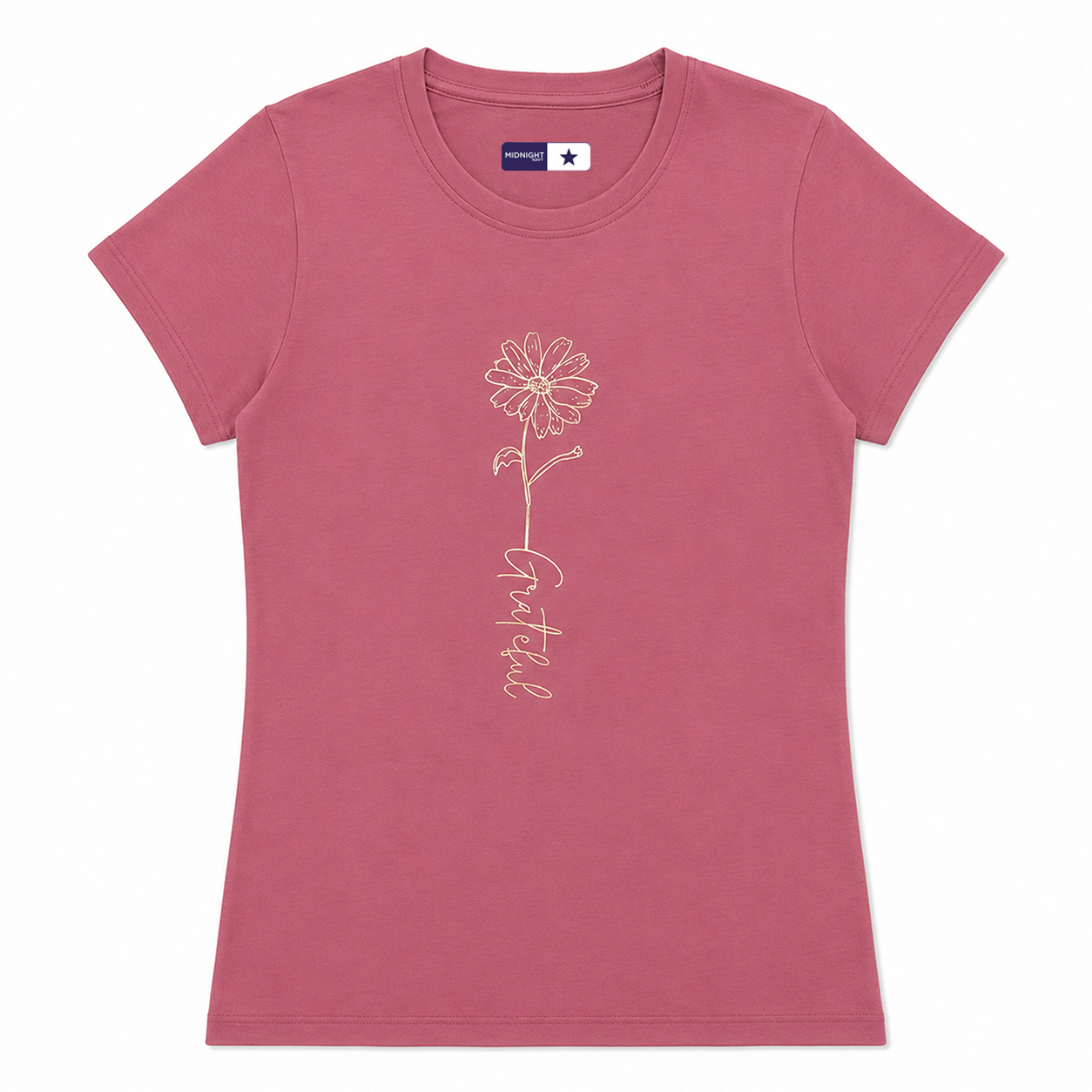 Grateful Floral Foil Graphic Tee — Women's