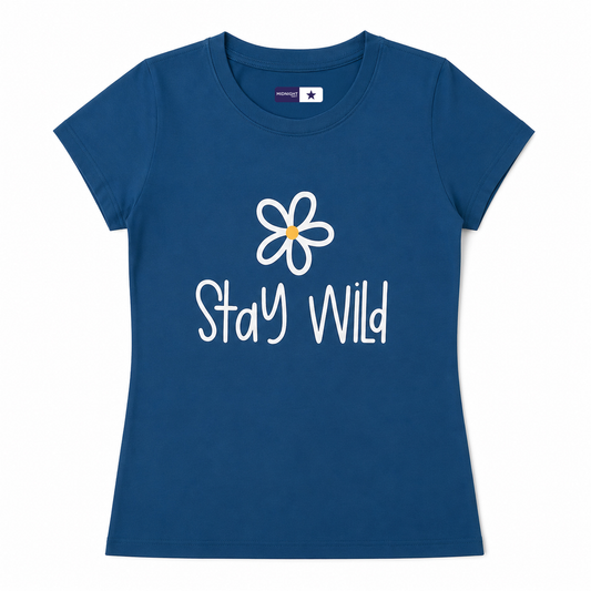 Stay Wild Daisy Graphic Tee — Women's